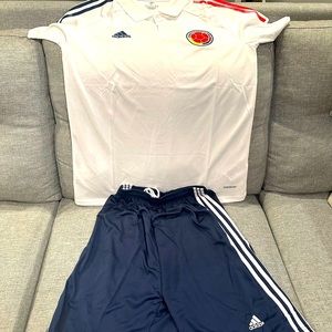 Brand New Colombia Jersey Polo and Shorts